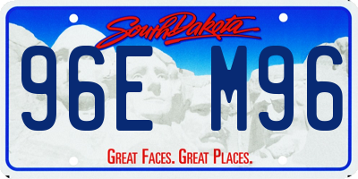 SD license plate 96EM96