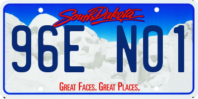 SD license plate 96EN01