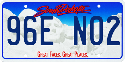 SD license plate 96EN02