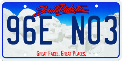 SD license plate 96EN03