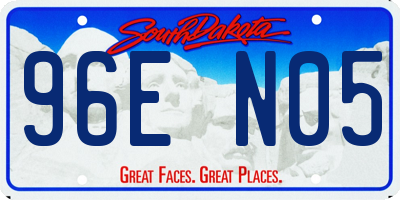 SD license plate 96EN05