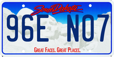 SD license plate 96EN07