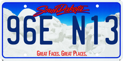SD license plate 96EN13