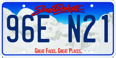 SD license plate 96EN21