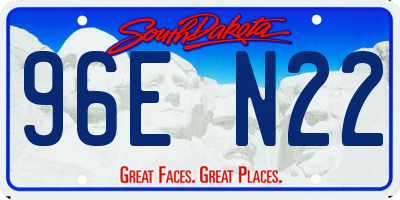 SD license plate 96EN22
