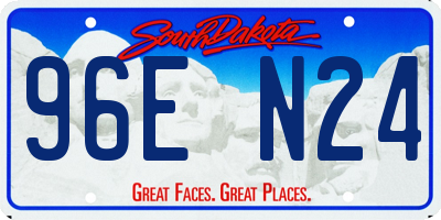 SD license plate 96EN24