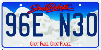 SD license plate 96EN30