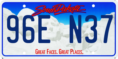 SD license plate 96EN37