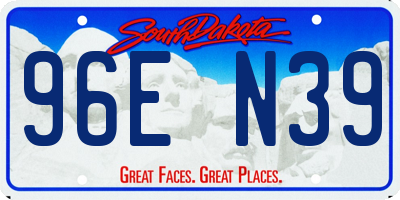 SD license plate 96EN39