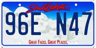 SD license plate 96EN47