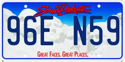 SD license plate 96EN59