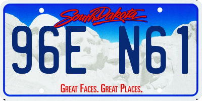 SD license plate 96EN61