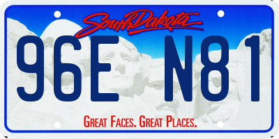 SD license plate 96EN81