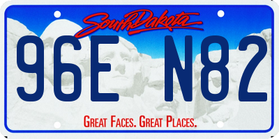 SD license plate 96EN82