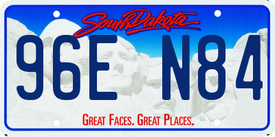 SD license plate 96EN84