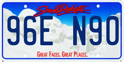 SD license plate 96EN90