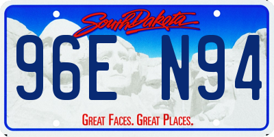 SD license plate 96EN94