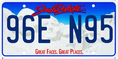 SD license plate 96EN95