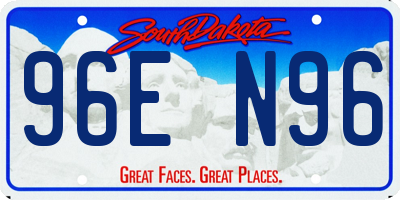 SD license plate 96EN96