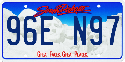 SD license plate 96EN97