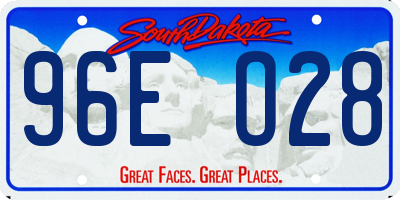 SD license plate 96EO28