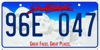 SD license plate 96EO47