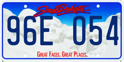 SD license plate 96EO54