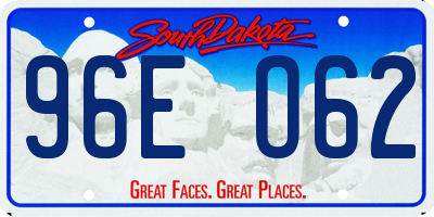 SD license plate 96EO62