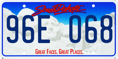 SD license plate 96EO68