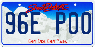 SD license plate 96EP00