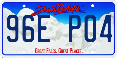 SD license plate 96EP04