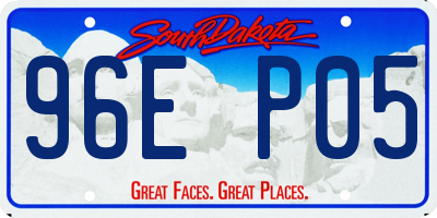 SD license plate 96EP05