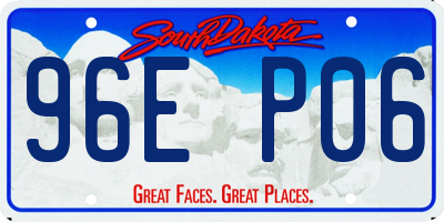 SD license plate 96EP06