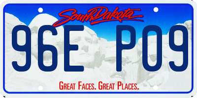 SD license plate 96EP09