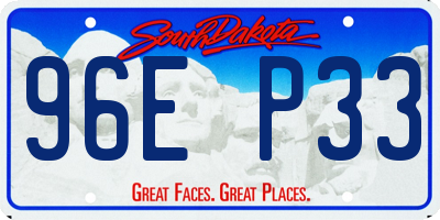 SD license plate 96EP33