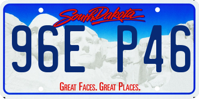 SD license plate 96EP46