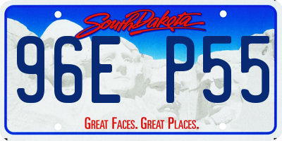 SD license plate 96EP55