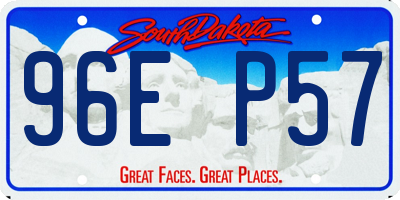 SD license plate 96EP57