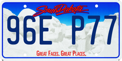 SD license plate 96EP77