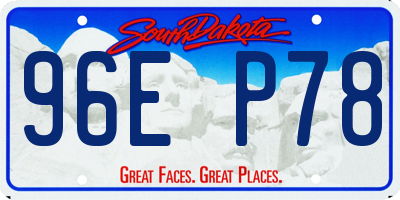 SD license plate 96EP78