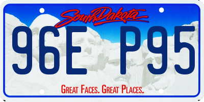 SD license plate 96EP95