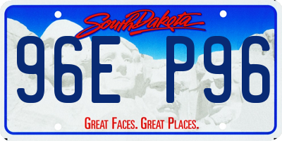 SD license plate 96EP96