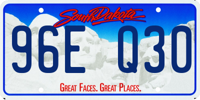 SD license plate 96EQ30
