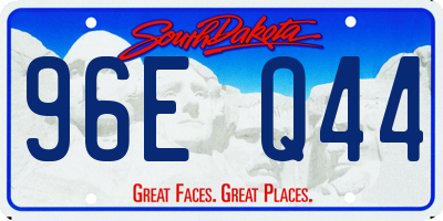 SD license plate 96EQ44