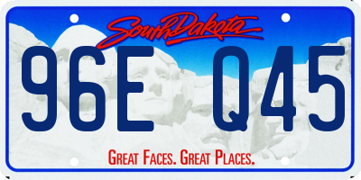 SD license plate 96EQ45