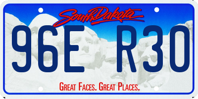 SD license plate 96ER30