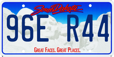 SD license plate 96ER44