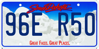 SD license plate 96ER50