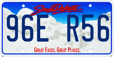 SD license plate 96ER56