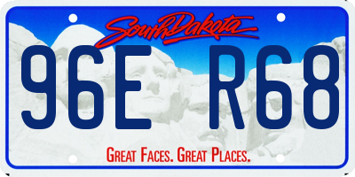 SD license plate 96ER68